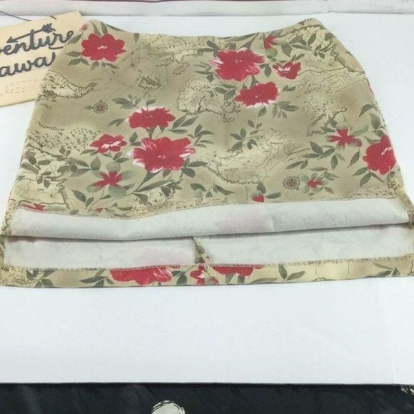 Eric Spencer Floral Map Print Tapestry Style Size 10 travel Skirt - Picture 9 of 9